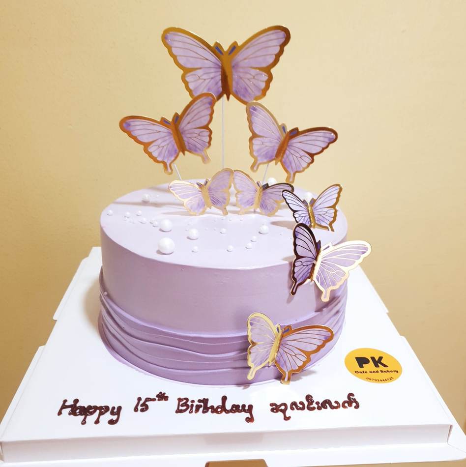 Classical cake design - Butterfly Theme