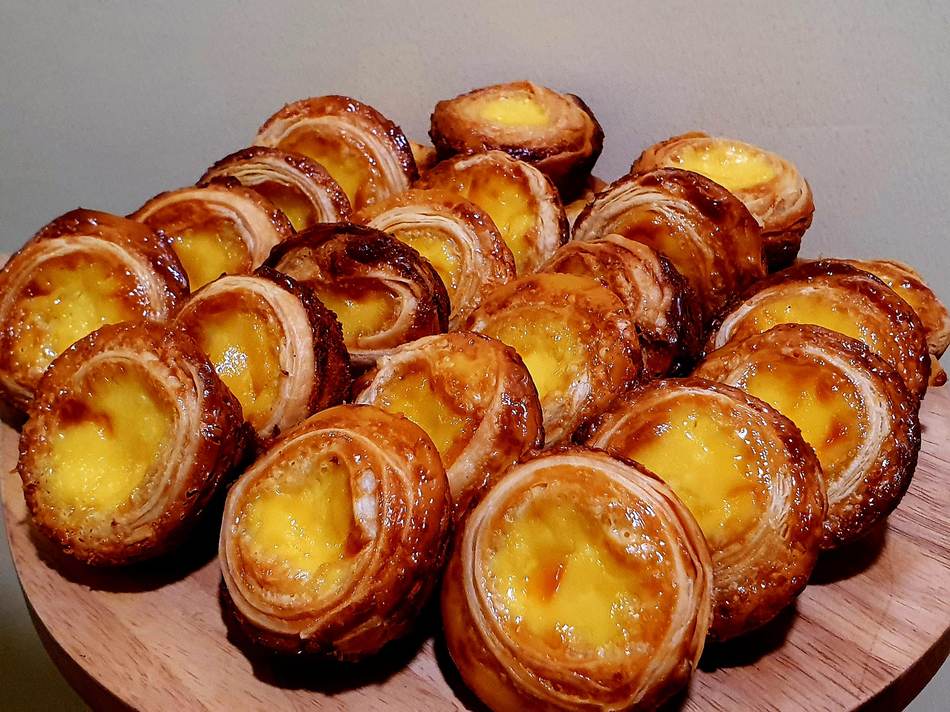 Portuguese-style egg tarts
