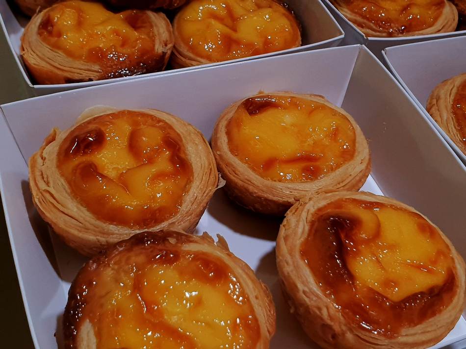 Portuguese-style egg tarts