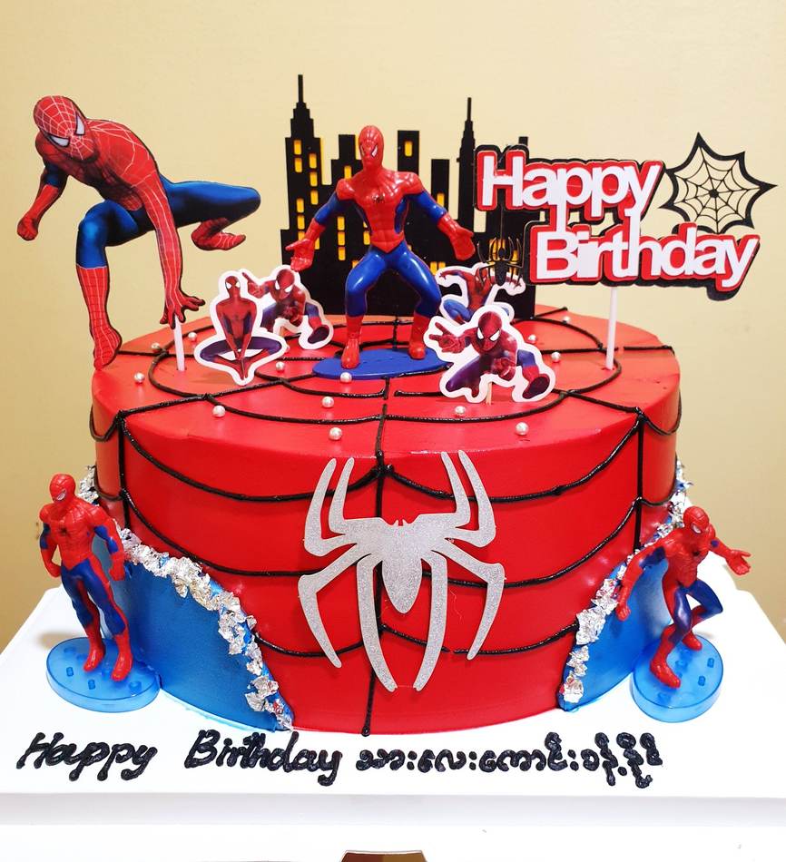 Kids cake design - Superhero Figure Cake